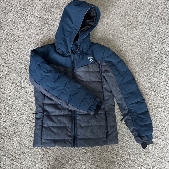 Rossignol Blue Ski Coat signed by Mikaela Shiffrin in Vail, CO